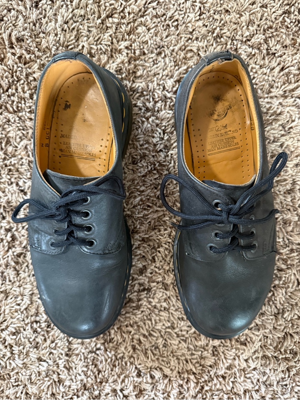 Vintage Dr. Martens Made in England 4-Eye Shoes – Black - Picture 2 of 7